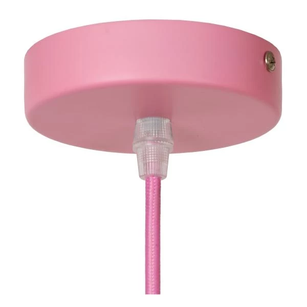 Lucide MAURO - Suspension Chambres d'enfant - 1xE27 - Rose - détail 4